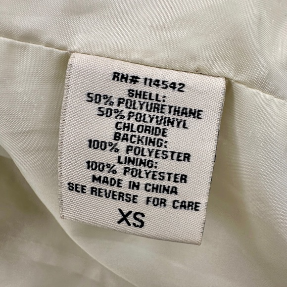 J2 By Jou Jou. Full Zip Distressed Faux Leather Moto Jacket. Size - X-Small - Picture 12 of 12